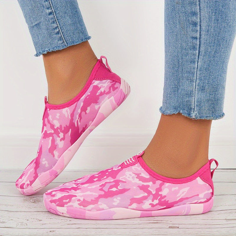Women's Camo Print Water Socks for Swimming Surfing Diving