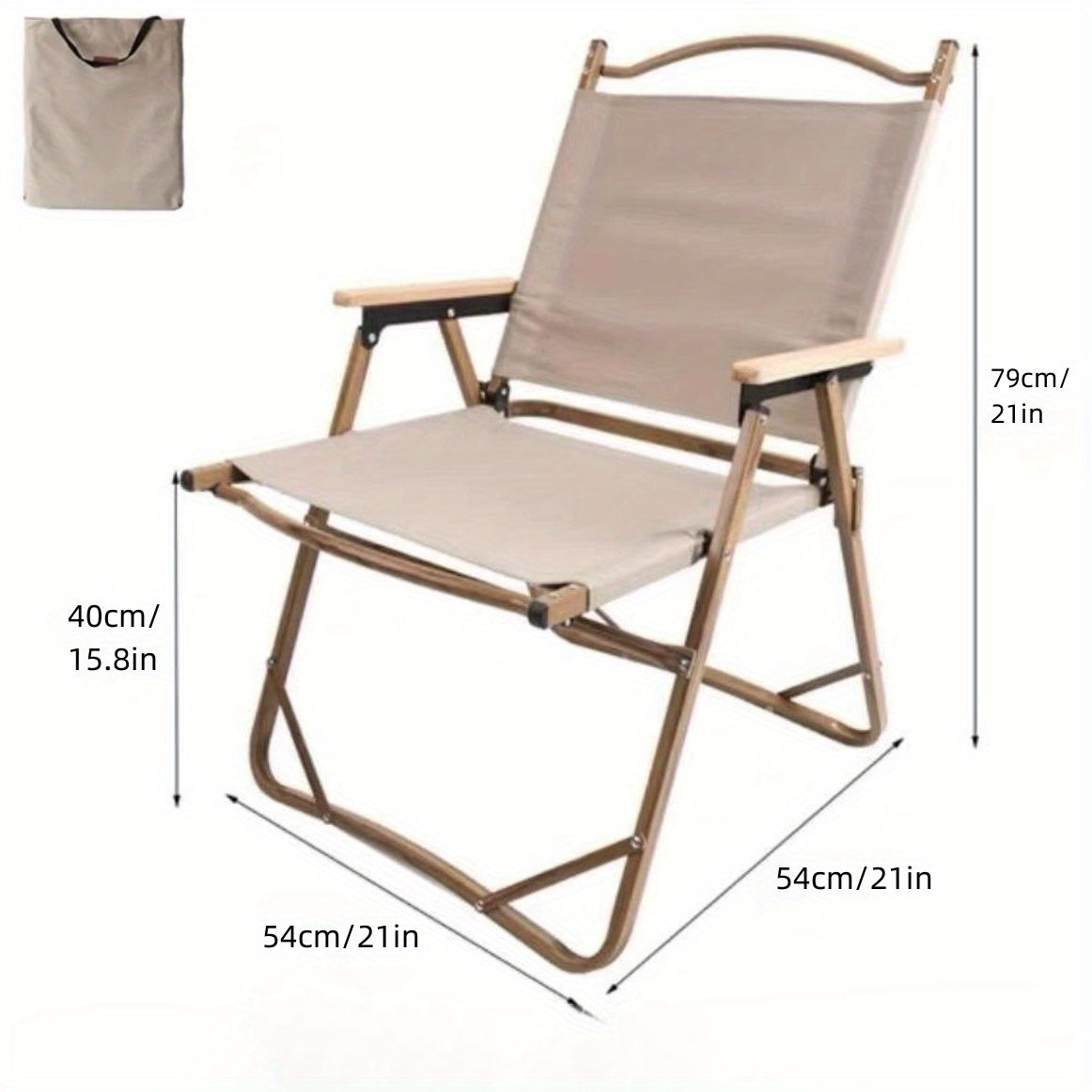 Portable Aluminum Alloy Chair for Outdoor Picnic Camping
