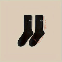 5 Pairs Men's Sports Crew Socks