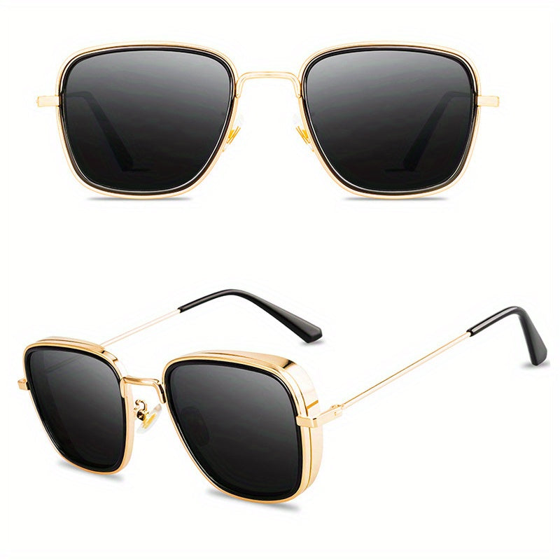 Square Lens Steam Punk Sunglasses