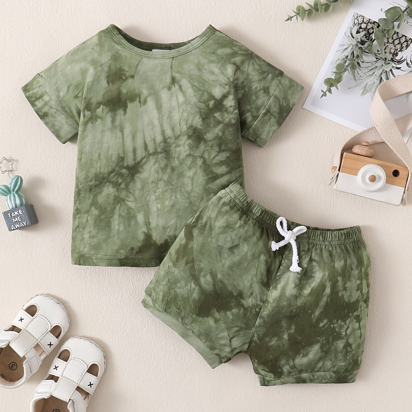 Toddler Boys Tie Dye 2 Piece Outfit