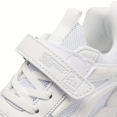 Boys Casual Low Top Sneakers with Hook and Loop Fastener