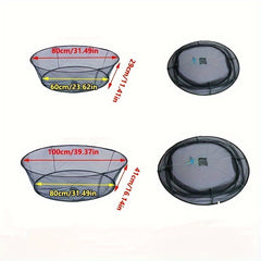 Portable Folding Fishing Net Foldable Mesh Trap Fishing Tackle