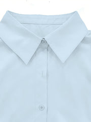 Casual Dress Women's Polo Neck Shirt Dress