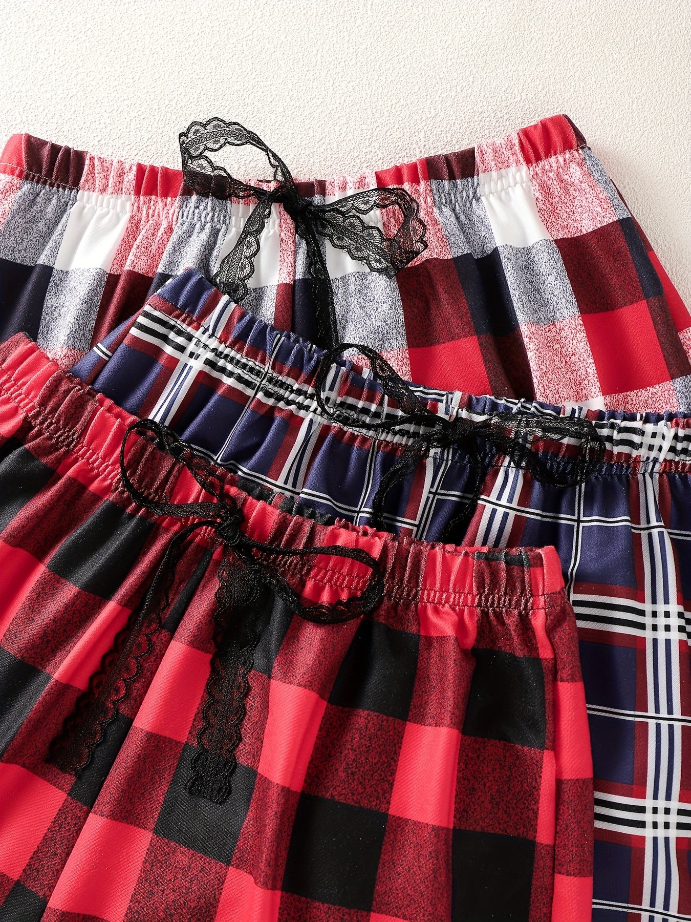 Plaid Print Shorts - Women's Spring & Summer Casual Shorts
