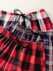 Plaid Print Shorts - Women's Spring & Summer Casual Shorts