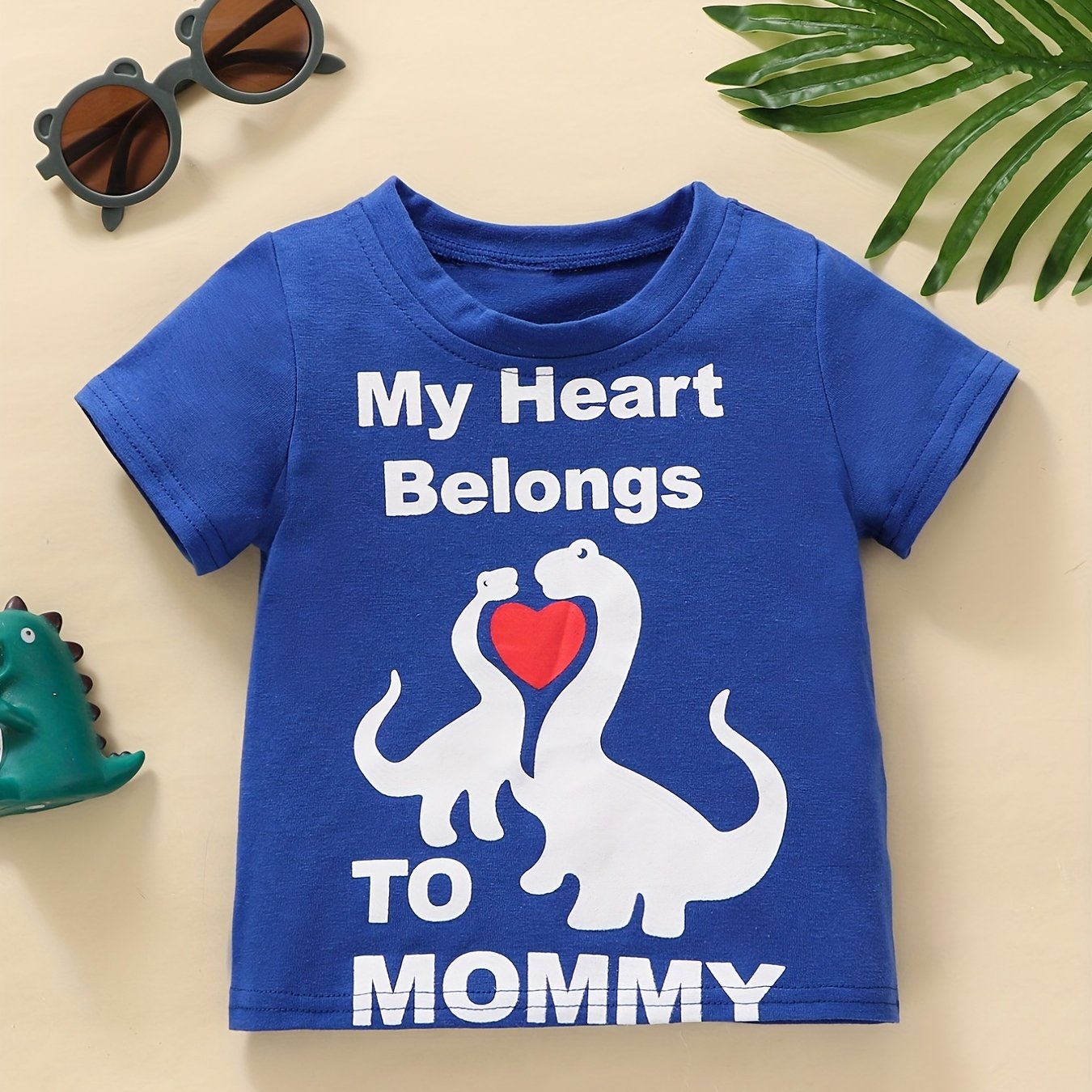 Baby Boys Dino Graphic Tee for Spring Summer