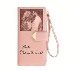 Custom Photo & Text Women's Wallet - Spacious Clutch Bag