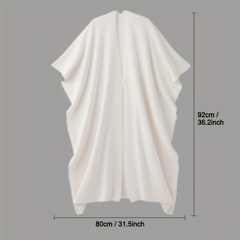 Women's Large Knitted Shawl Warm Cloak Outdoor