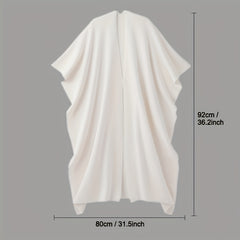 Women's Large Knitted Shawl Warm Cloak Outdoor