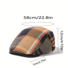 Adjustable Ear Protection Newsboy Cap for Middle aged Dad Men Women