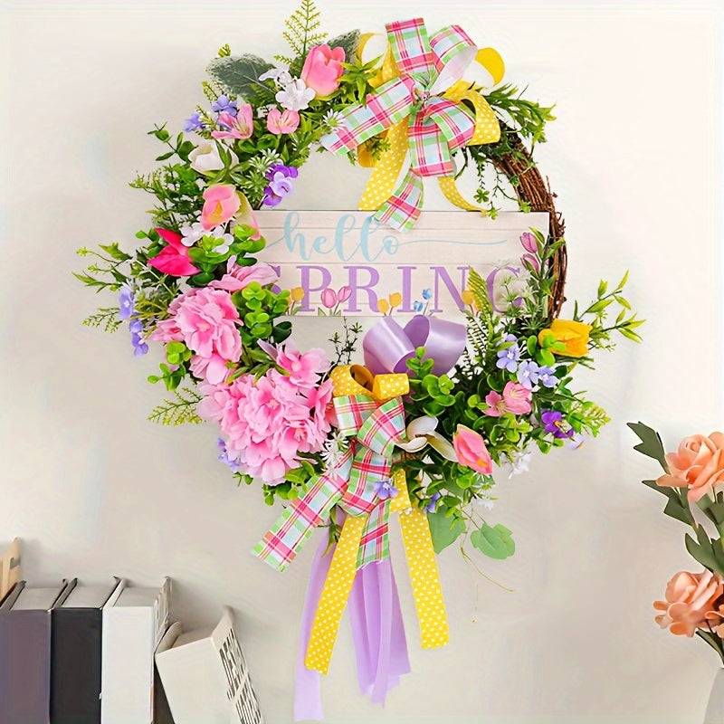 Colorful Ribbon Bow Garland Christmas Hanging Decorations