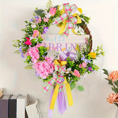 Colorful Ribbon Bow Garland Christmas Hanging Decorations