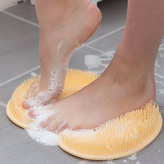 Foot & Back Shower Scrubber Silicone Bath Massage Pad