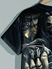 Men's 3D Skeleton Tee for Summer Activities