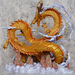 Golden Dragon Anime Model Ornament Statue Collection