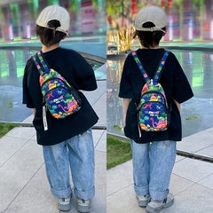 Kids Multinational Backpack Crossbody Bag Dinosaur Car Mermaid Design