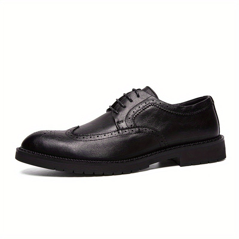Men's Brogue Derby Shoes Non Slip Dress Shoes for Wedding Business