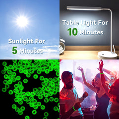 100pcs Glow Acrylic Letter Beads A-Z for DIY Bracelet Making