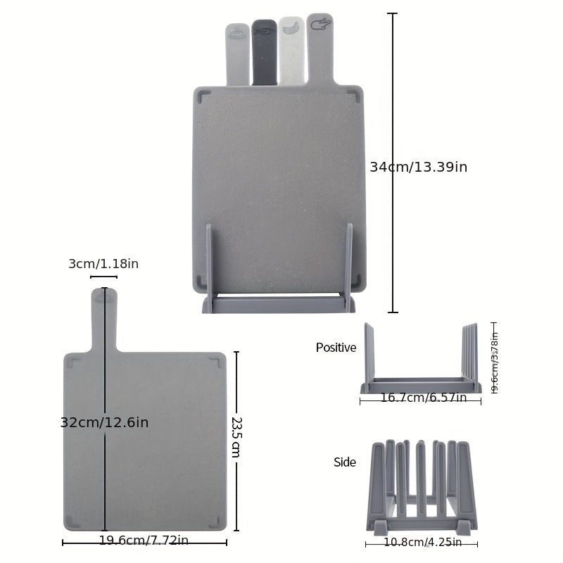 Plastic Cutting Board Double Sided Kitchen Tool