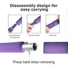 Portable Pilates Fitness Stick Elastic Resistance Band Bar