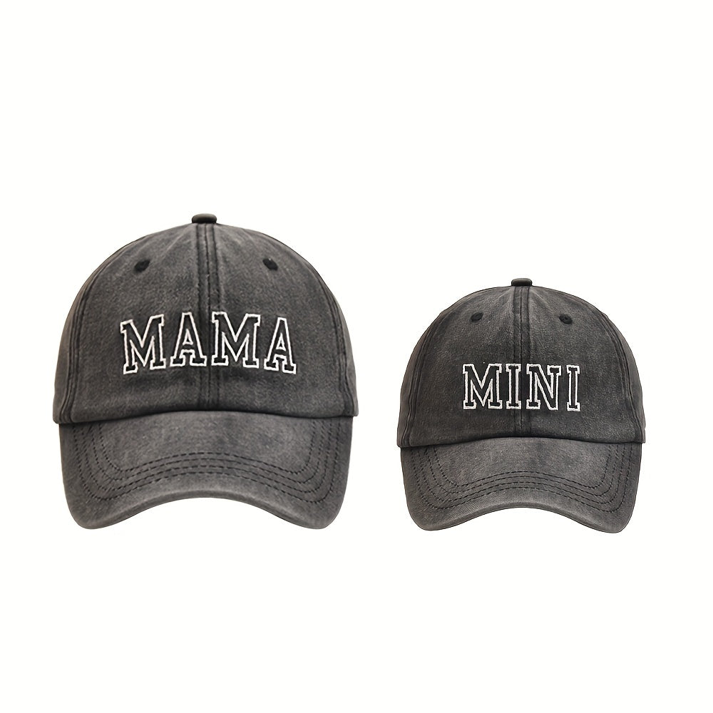 Parent Child Embroidery Sunscreen Baseball Cap