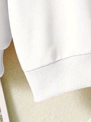 Girls Love Pattern Crew Neck Sweatshirt For Spring Fall Christmas