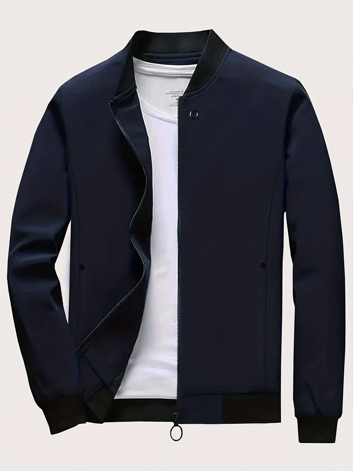 Men's Zipper Jacket Windbreaker Windproof Coat