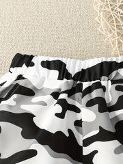 Boys Camo Casual Shorts Comfortable Breathable Kids Summer Clothes
