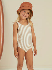 Striped Sleeveless Swimsuit for Girls