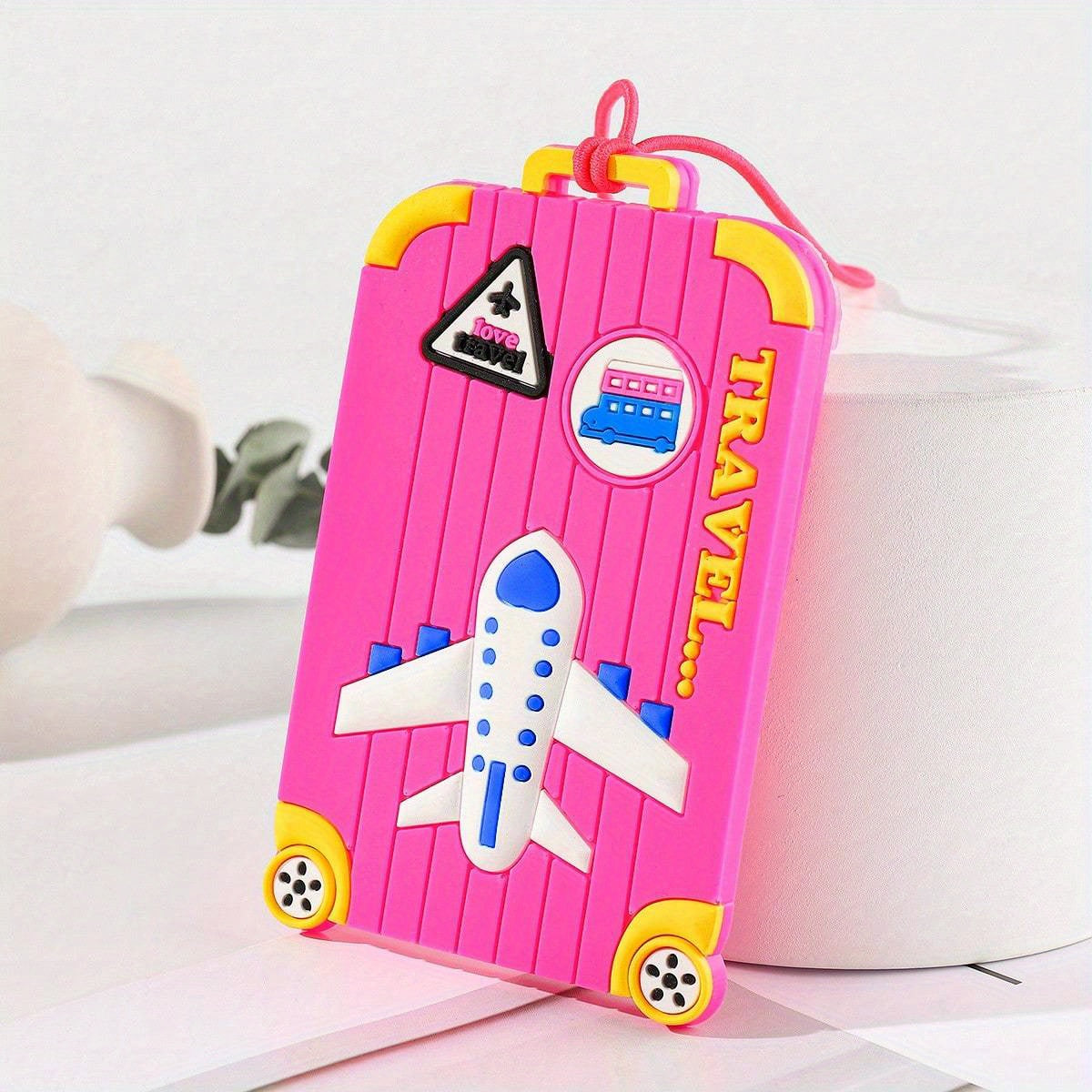 Stylish Print Silicone Tag Portable Reusable Luggage Tag Travel