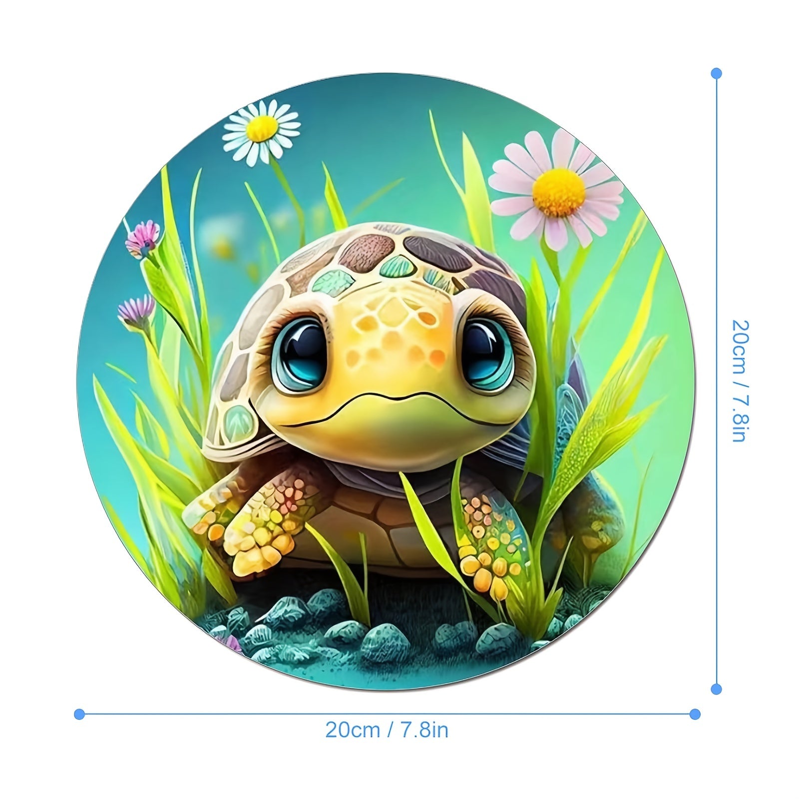Cartoon Turtle Gaming Mouse Pad Non slip Rubber Base Waterproof Mouse Pad