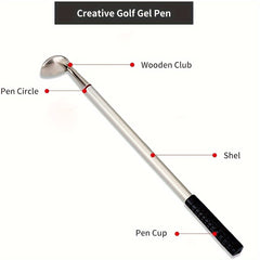 Golf Mini Desktop Pen Gift Set with Putter Game