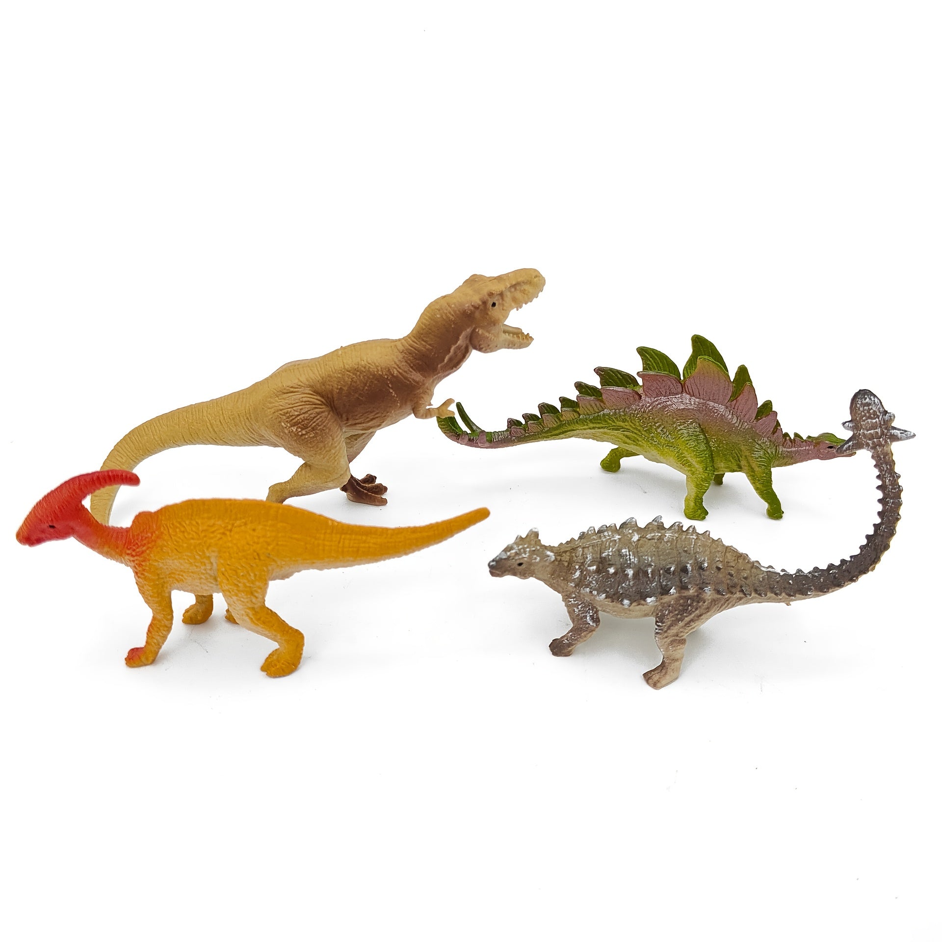 8pcs Dinosaur Toy Set Realistic PVC Models Brachiosaurus T Rex Stegosaur