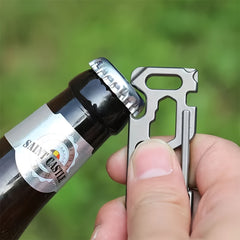 Titanium Alloy Hanging Buckle Keychain for Camping Travel