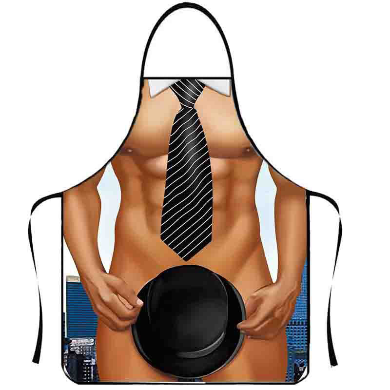 Funny Waterproof Kitchen Apron for Cleaning and Overalls