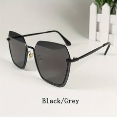 Men's Gradient Sunglasses Classic Metal Half Rim Glasses For Outdoor