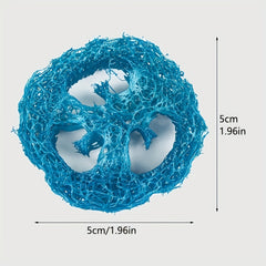 5pcs Natural Loofah Chew Toys for Rabbit Guinea Pig Hamster Rat