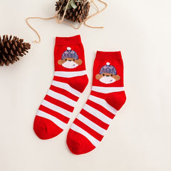 5 Pairs Soft Rabbit Pattern Socks Pack for Chinese New Year Women's Lucky Socks