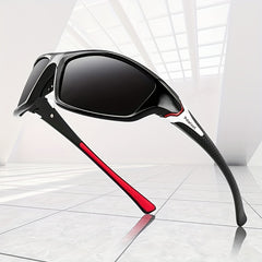 Men's Square Frame Polarized Sunglasses UV 400 Protection