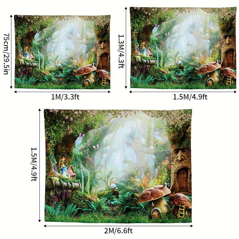 Forest Landscape Tapestry Wall Hanging Room Decoration Halloween Christmas Gift