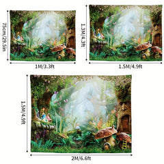 Forest Landscape Tapestry Wall Hanging Room Decoration Halloween Christmas Gift