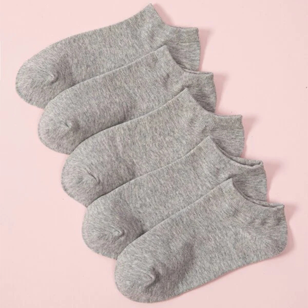 5 Pairs Soft & Lightweight Low Cut Ankle Socks Women's Hosiery