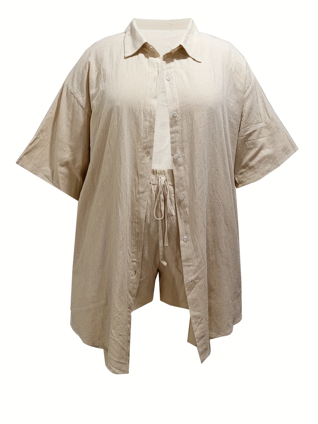 Casual Outfit: Button Up Shirt & Pants Set