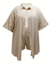 Casual Outfit: Button Up Shirt & Pants Set