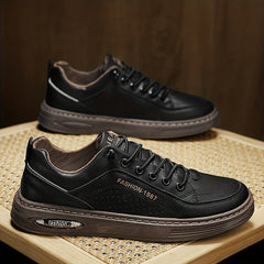 Men's Lace-up Skate Shoes with Cushioning and Traction