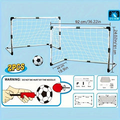 2pcs Plastic Football Goal Soccer Training Equipment Net