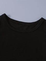 Boy's Contrast Casual Outfit Short Sleeve T shirt & Shorts