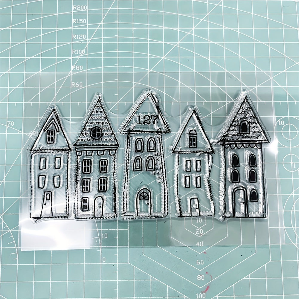 House Background Transparent Silicone Stamp