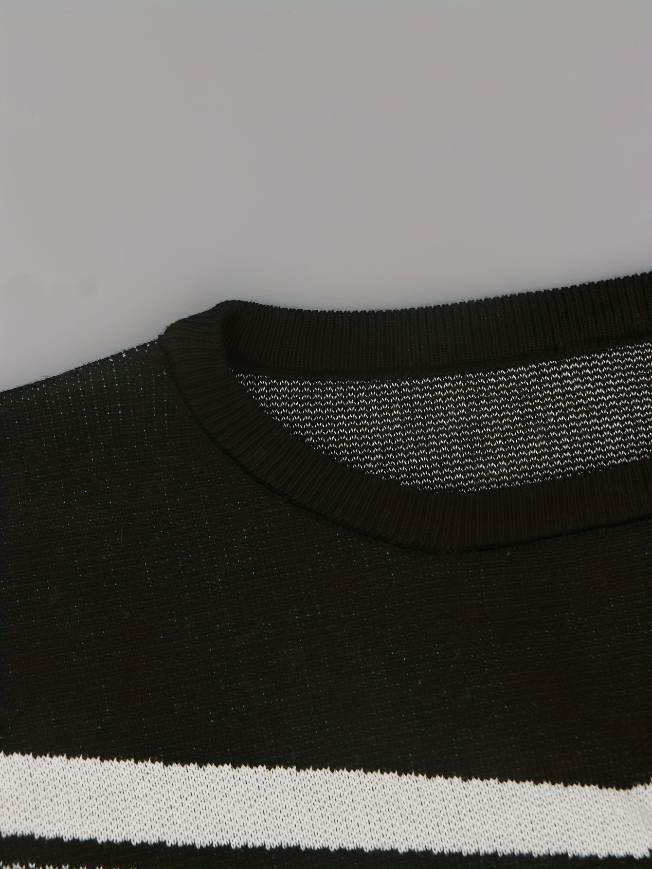 Women's Plus Colorblock Stripe Half Sleeve Sweater